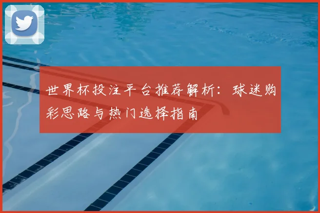 世界杯投注平台推荐解析:球迷购彩思路与热门选择指南